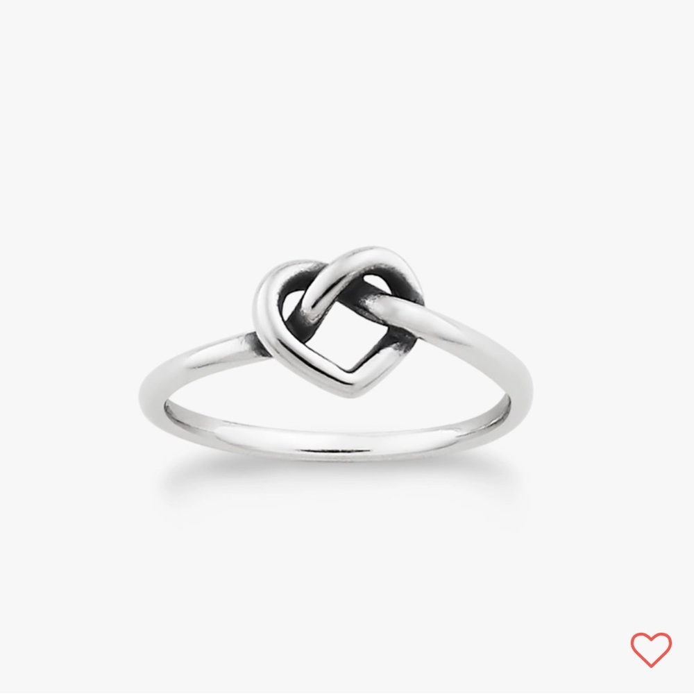 JAMES AVERY DELICATE HEART KNOT RING